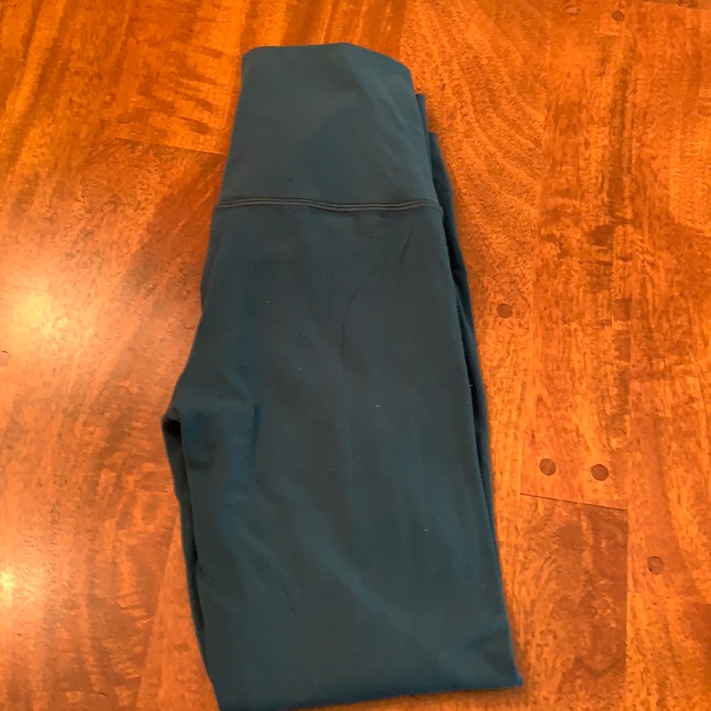 Ivivva High Waisted Full Length Teal Nulu Leggings
